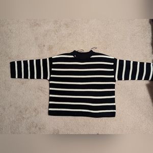 Black and white striped sweater